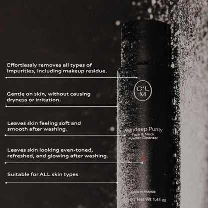 CLM Skindeep Purity powder cleanser for face and neck - Trending Wellness Store