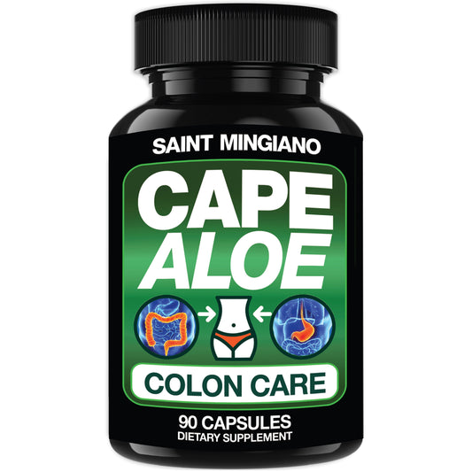 Cape Aloe Colon Cleanse, Detox & Flush - 90 Capsules. Gentle Constipation Relief - Trending Wellness Store