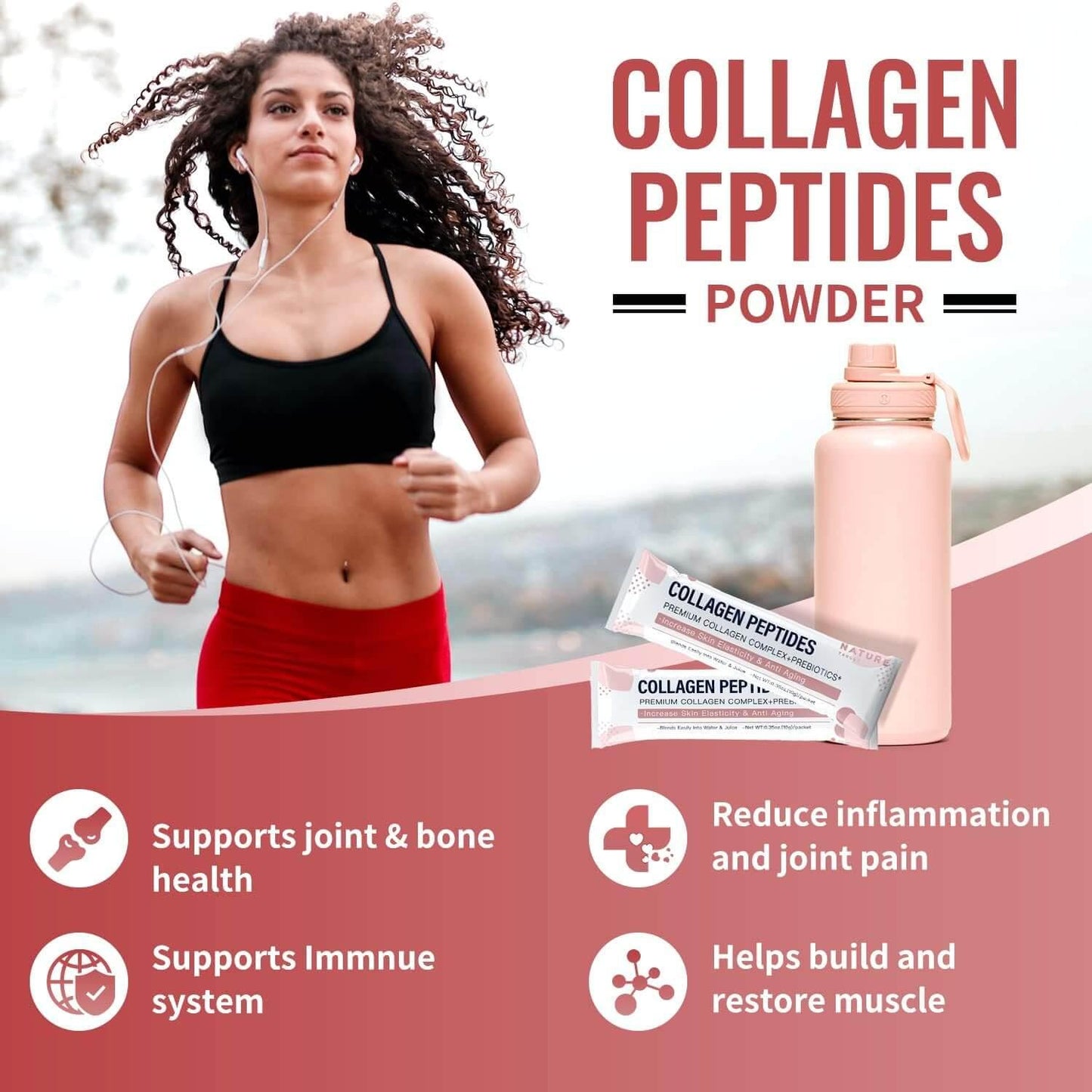 Collagen Hair, Skin & Nails Peptides, 30 Packets - Trending Wellness Store