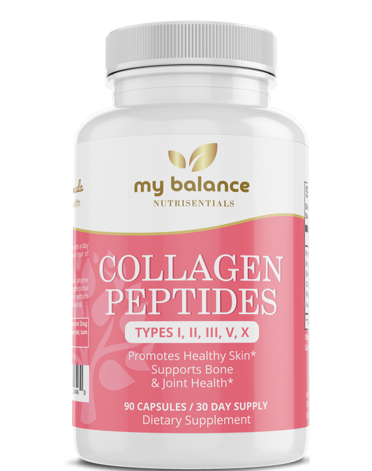 Collagen Peptides Types I, II, III, V, X - Trending Wellness Store