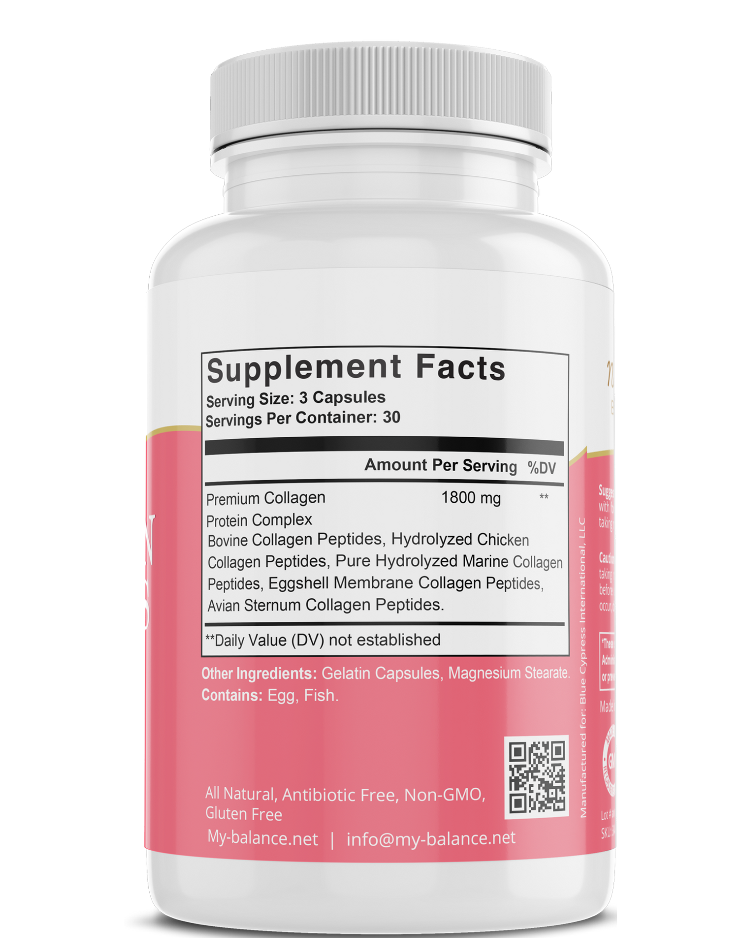 Collagen Peptides Types I, II, III, V, X - Trending Wellness Store