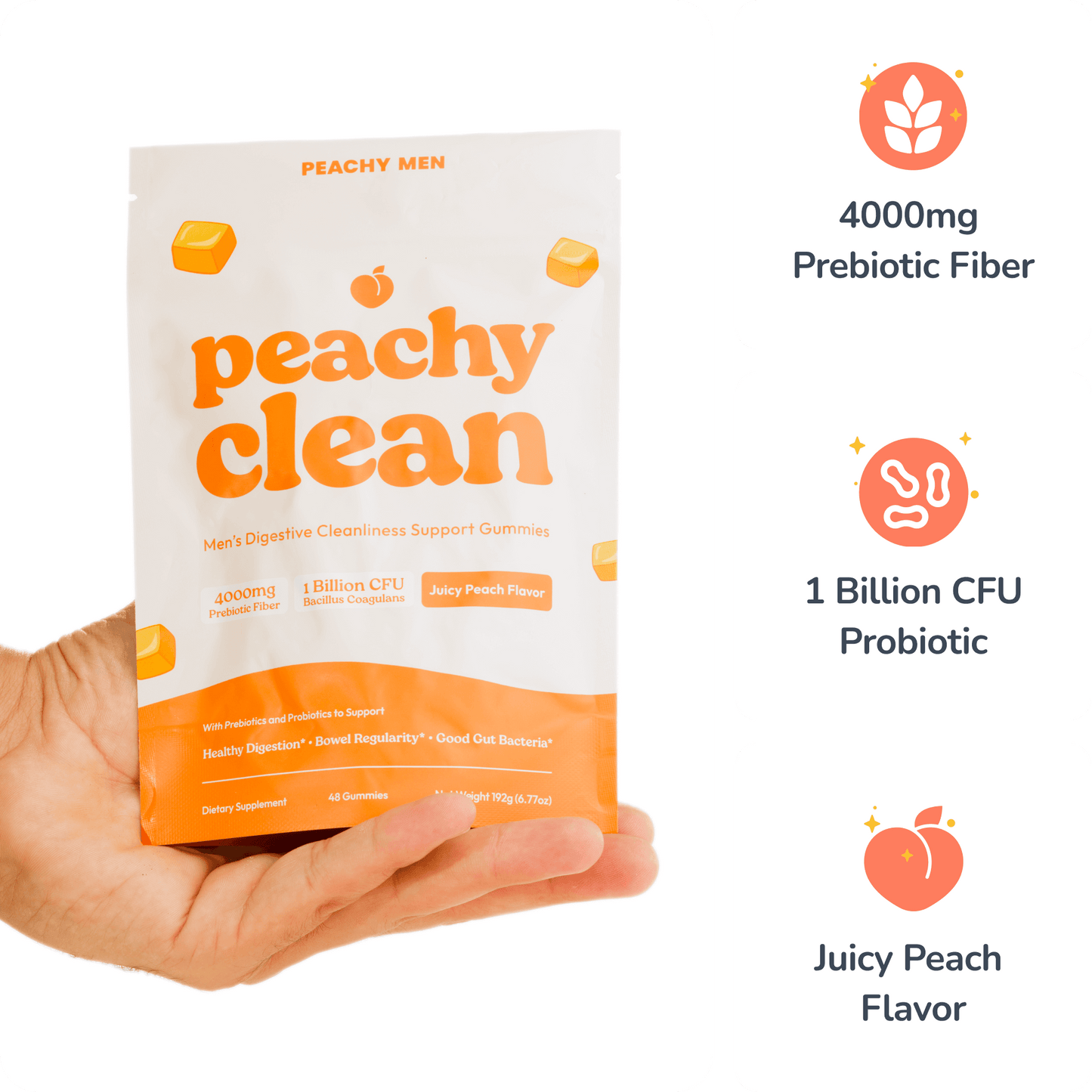 Peachy Clean Pre+Probiotic Fiber Gummies - Trending Wellness Store