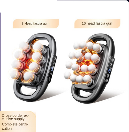 Cross-border Exclusive 16-Head Muscle Gun Multi-Head Strong Power Deep Tissue Massage English Version - Trending Wellness Store
