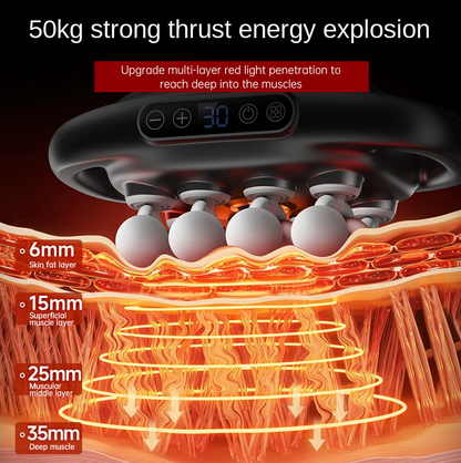 Cross-border Exclusive 16-Head Muscle Gun Multi-Head Strong Power Deep Tissue Massage English Version - Trending Wellness Store