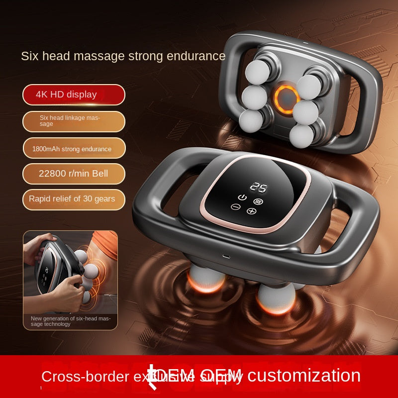 Cross-border Exclusive 16-Head Muscle Gun Multi-Head Strong Power Deep Tissue Massage English Version - Trending Wellness Store