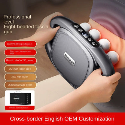 Cross-border Exclusive 16-Head Muscle Gun Multi-Head Strong Power Deep Tissue Massage English Version - Trending Wellness Store