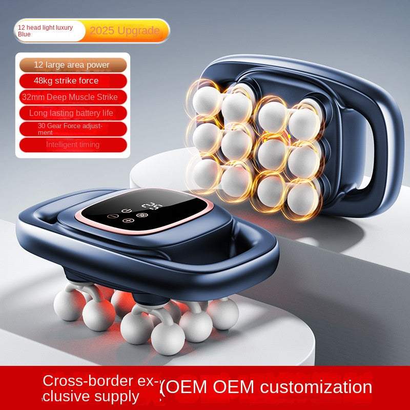 Cross-border Exclusive 16-Head Muscle Gun Multi-Head Strong Power Deep Tissue Massage English Version - Trending Wellness Store