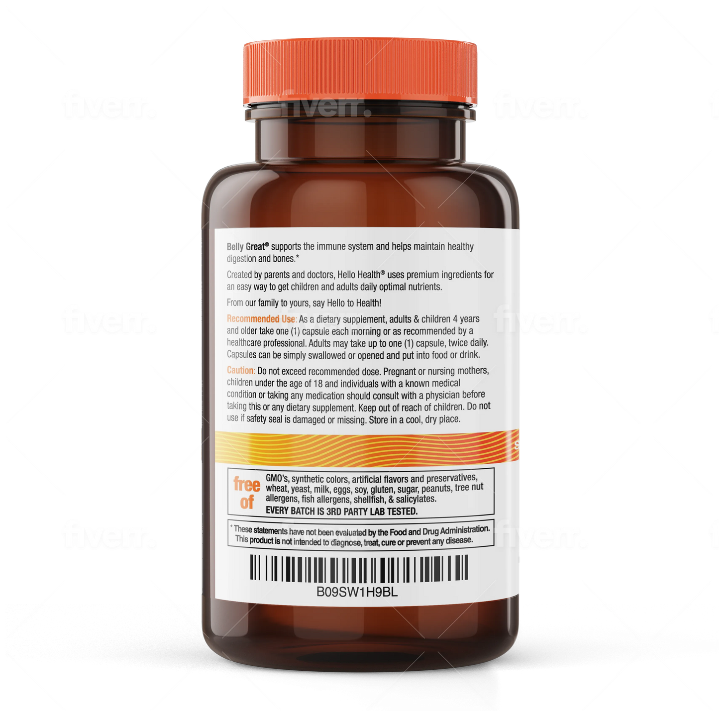 15-in-1 Pre-Probiotics + D3 + Methylfolate capsules - Belly Great - Trending Wellness Store