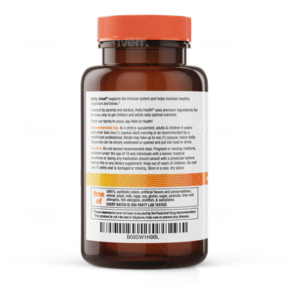 15-in-1 Pre-Probiotics + D3 + Methylfolate capsules - Belly Great - Trending Wellness Store