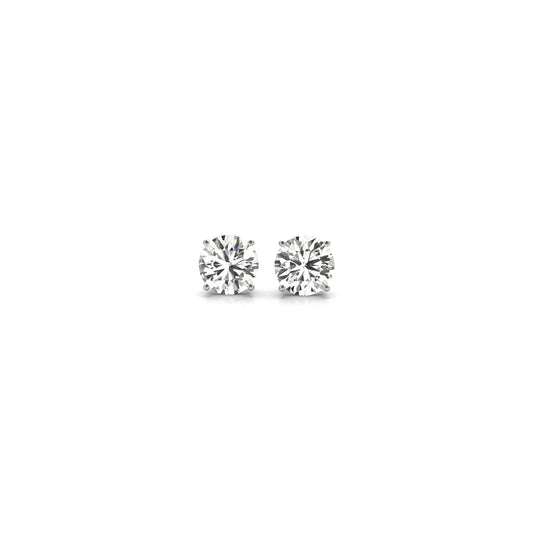 1/2 cttw Lab Grown Round Diamond Stud Earrings 14k White Gold (G/VS2) - Trending Wellness Store