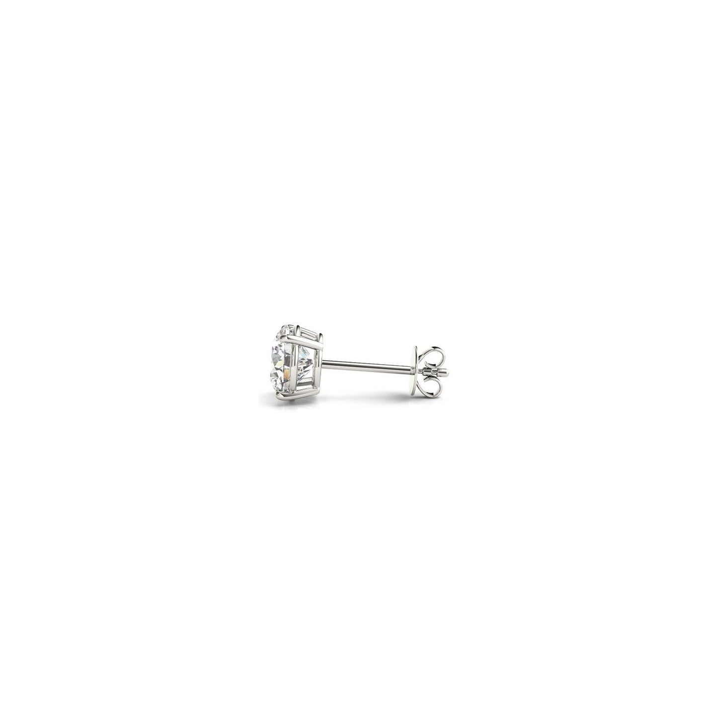 1/2 cttw Lab Grown Round Diamond Stud Earrings 14k White Gold (G/VS2) - Trending Wellness Store