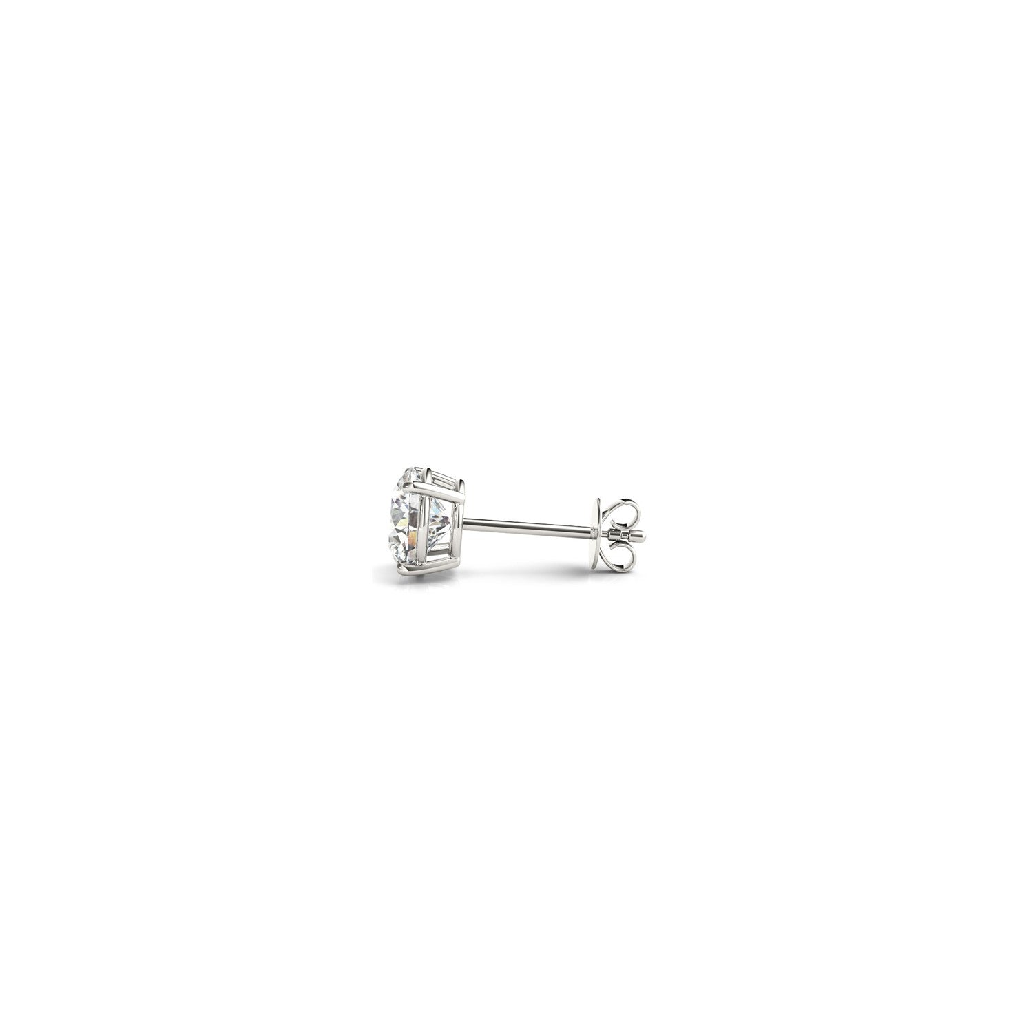 1/2 cttw Lab Grown Round Diamond Stud Earrings 14k White Gold (G/VS2) - Trending Wellness Store