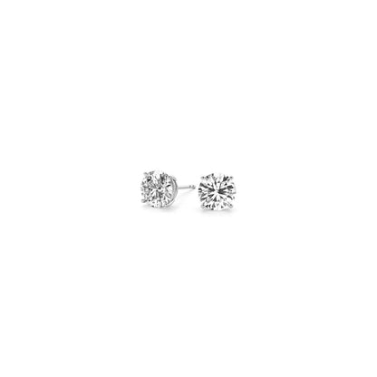 1/2 cttw Lab Grown Round Diamond Stud Earrings 14k White Gold (G/VS2) - Trending Wellness Store