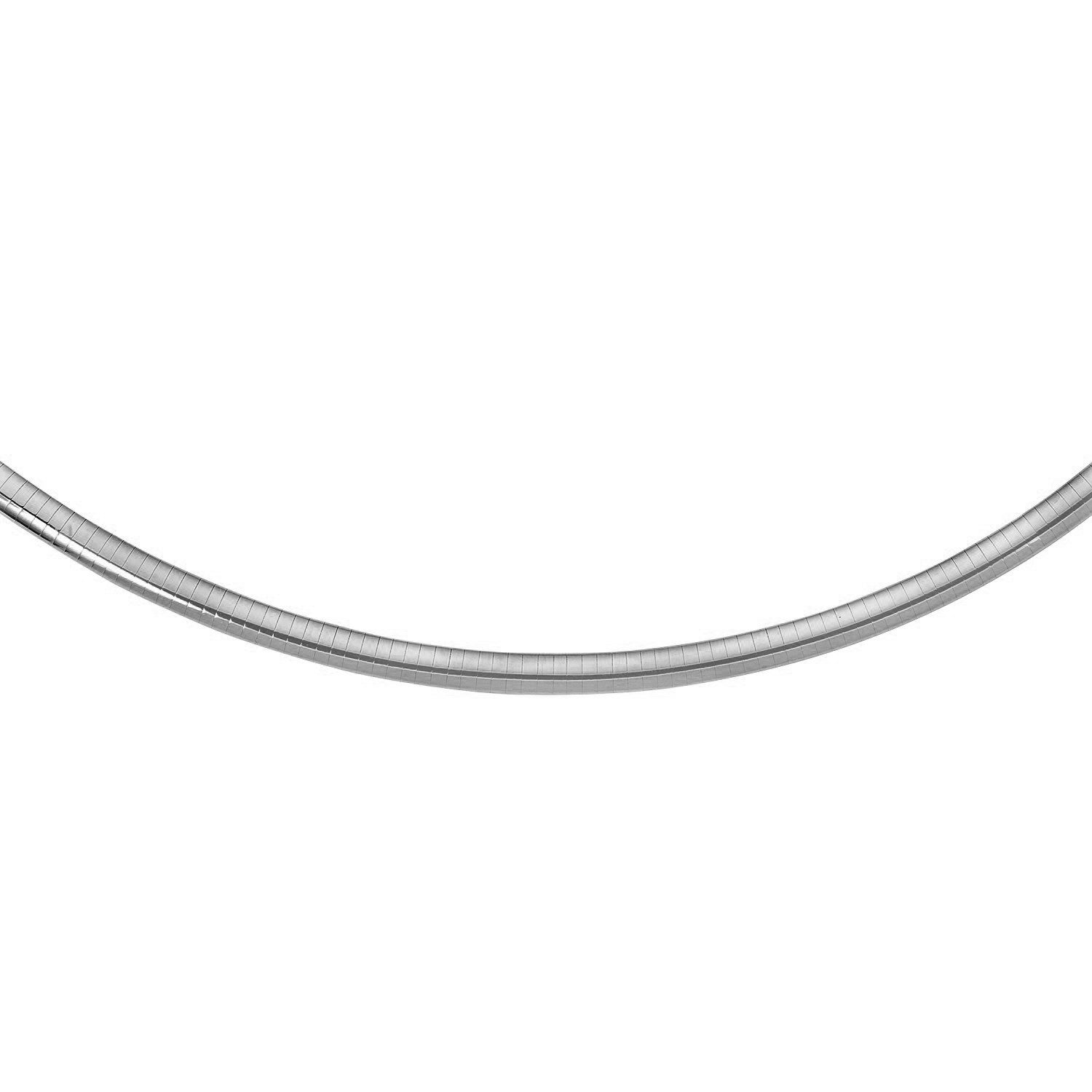 Sterling Silver Classic Omega Chain Necklace (6.0mm) - Trending Wellness Store