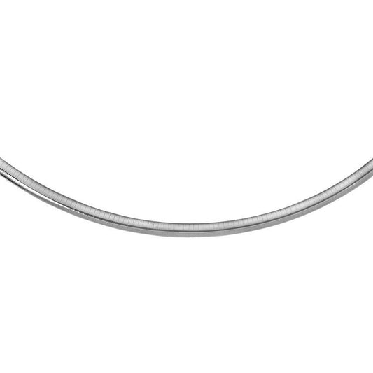 Sterling Silver Classic Omega Chain Necklace (6.0mm) - Trending Wellness Store