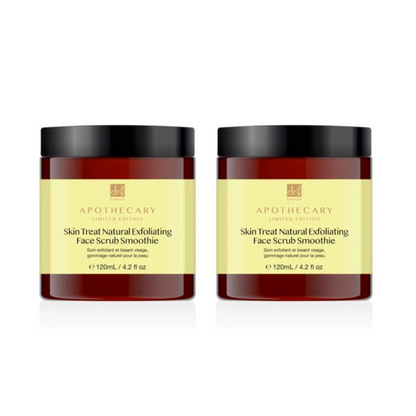 Dr Botanicals Skin Treat Natural Exfoliating Face Scrub Smoothie 120ml Twin Value Savings Pack - Trending Wellness Store