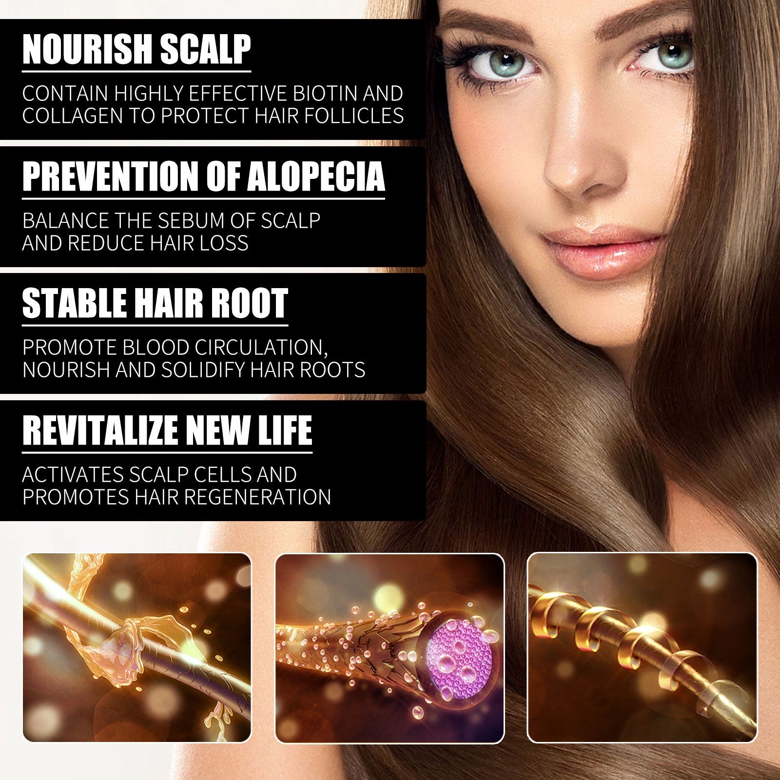 Collagen B7 Vitamin Hair Care Essential Oil Nourishes Hair Gently And Softens Hair - Trending Wellness Store