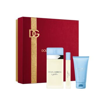 Dolce & Gabbana Light Blue Eau de Toilette(3.3 oz,0.33 oz), 1.7 oz body cream for Women - Trending Wellness Store