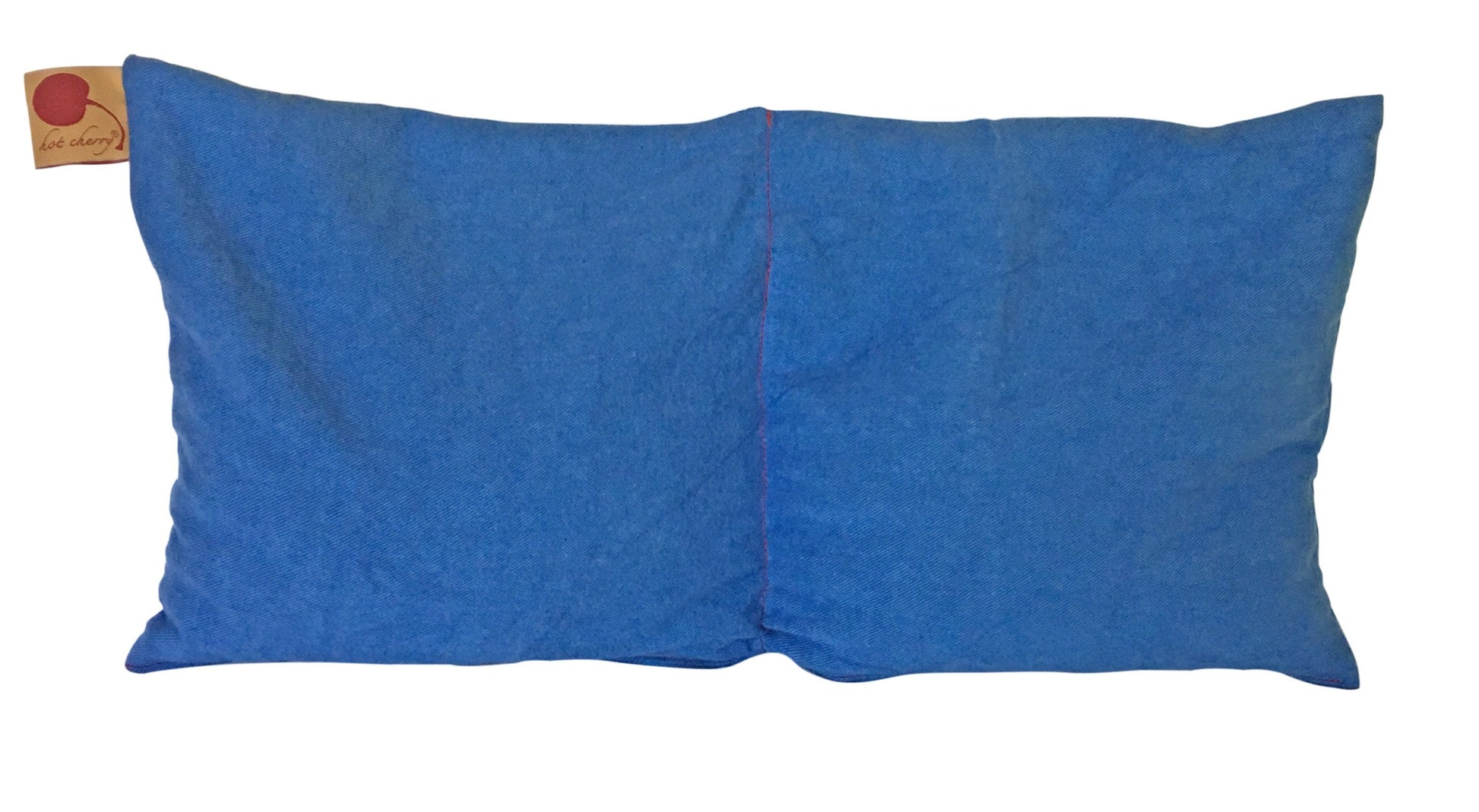 Hot Cherry Double Square Pillow in Blue Denim - Trending Wellness Store