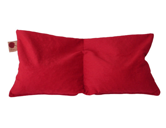 Hot Cherry Double Square Pillow in Red Denim - Trending Wellness Store