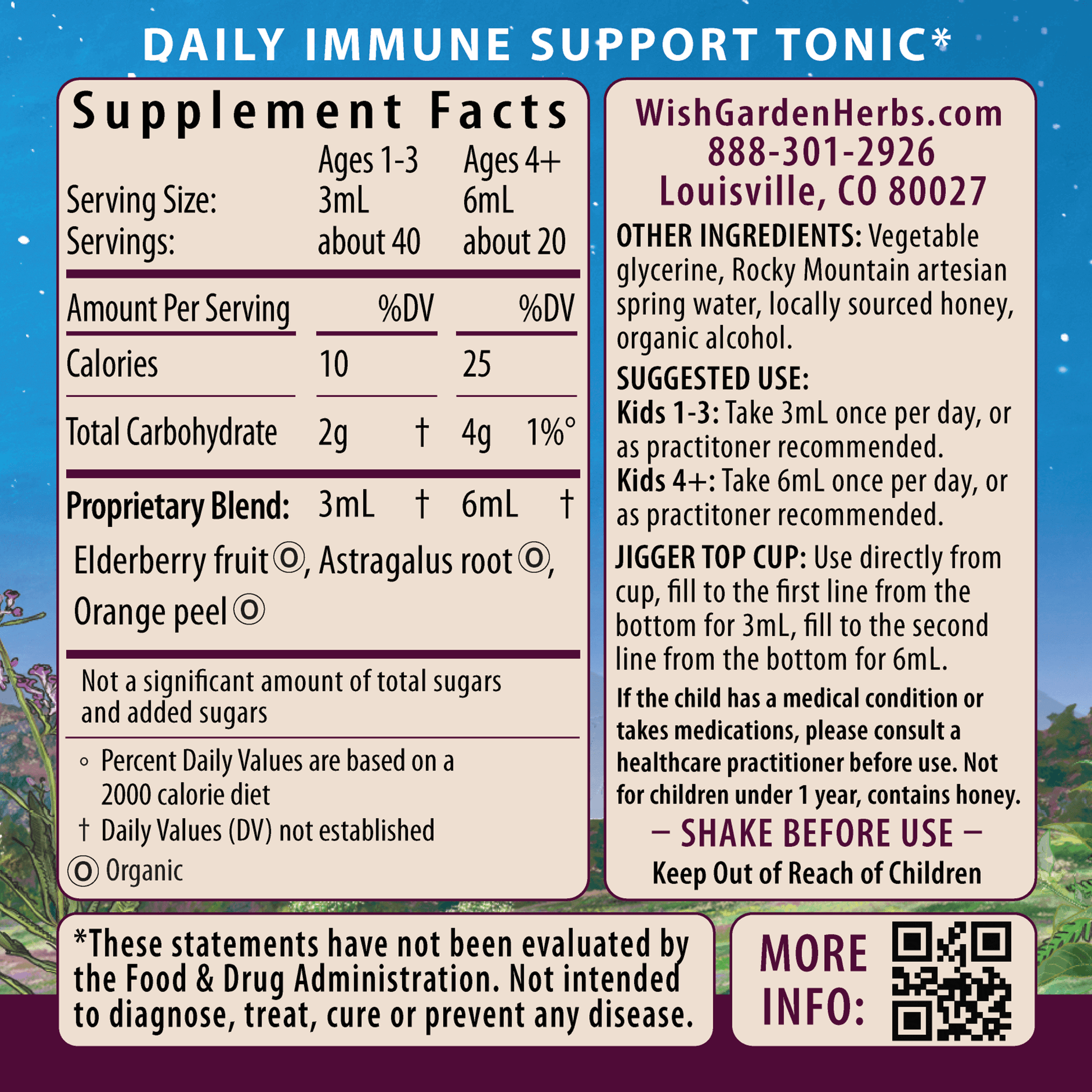 Elderberry Syrup Everyday Immunity for Kids - Trending Wellness Store