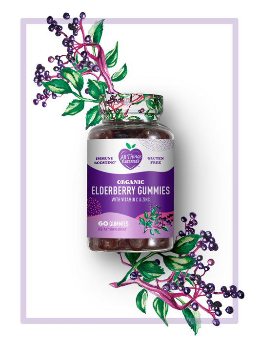 ELDERBERRY GUMMIES WITH VITAMIN C & ZINC - ORGANIC - Trending Wellness Store