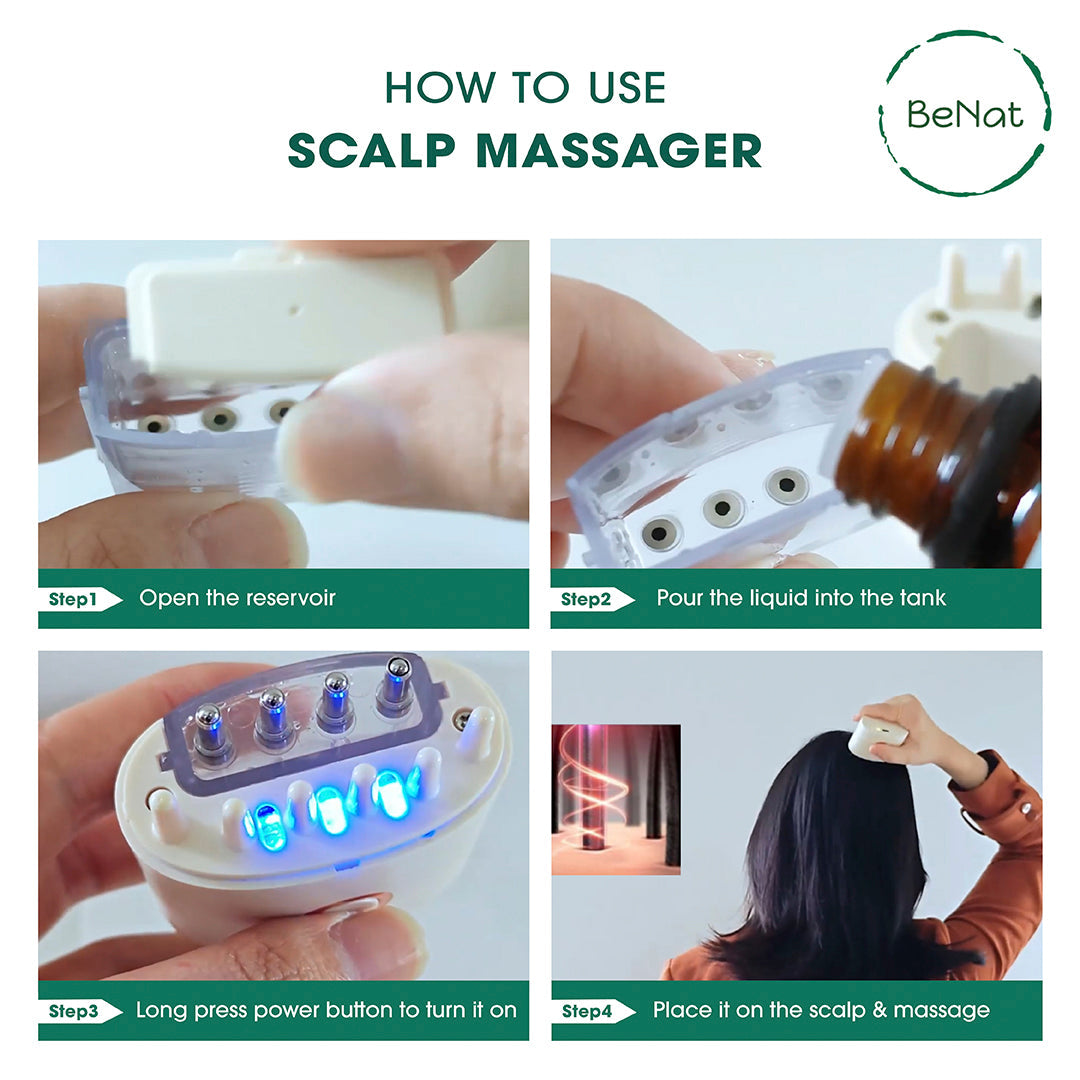 Electric Oil Applicator and Vibration Scalp Massager 2 in 1 - Trending Wellness Store