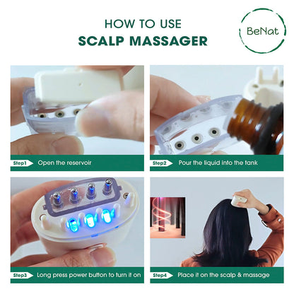 Electric Oil Applicator and Vibration Scalp Massager 2 in 1 - Trending Wellness Store