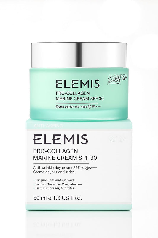 ELEMIS Pro-Collagen Marine Cream SPF 30, Lightweight Anti-Wrinkle Daily Facial Moisturizer - Trending Wellness Store