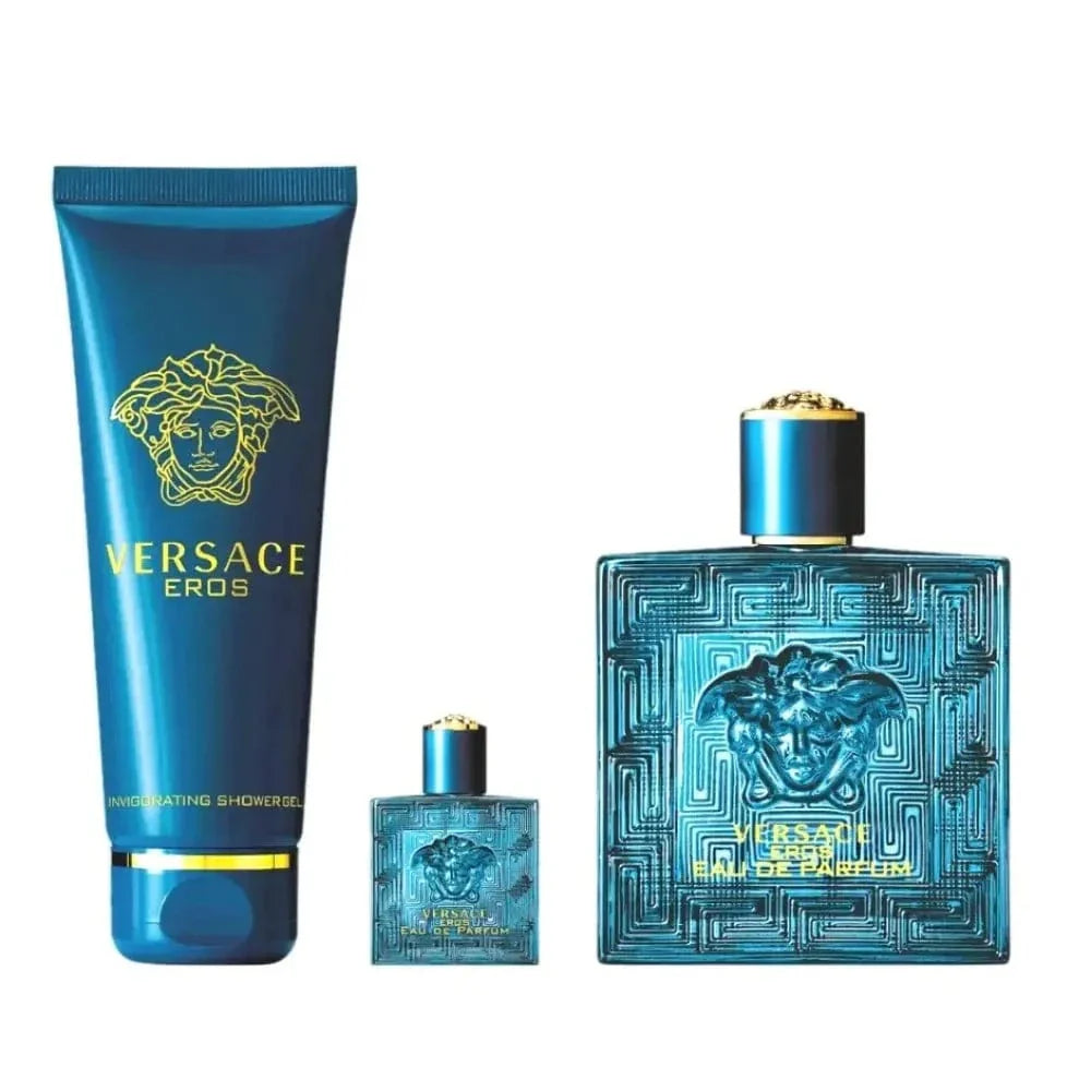 Eros By Versace For Men 3Pcs Set EDP Spray - Trending Wellness Store