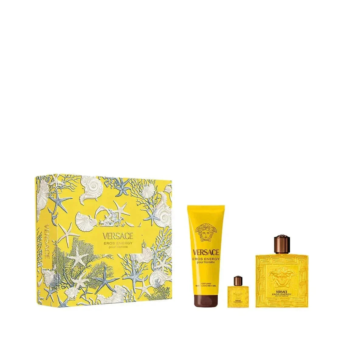 Eros Energy By Versace For Men 3Pcs Set EDP Spray - Trending Wellness Store