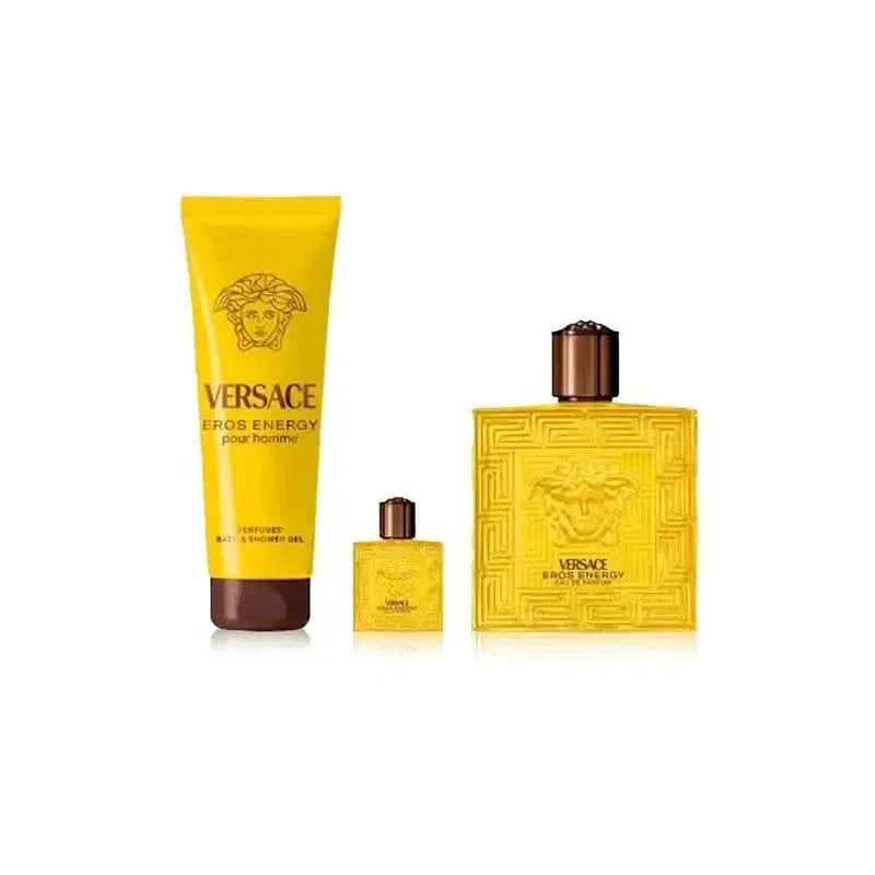 Eros Energy By Versace For Men 3Pcs Set EDP Spray - Trending Wellness Store