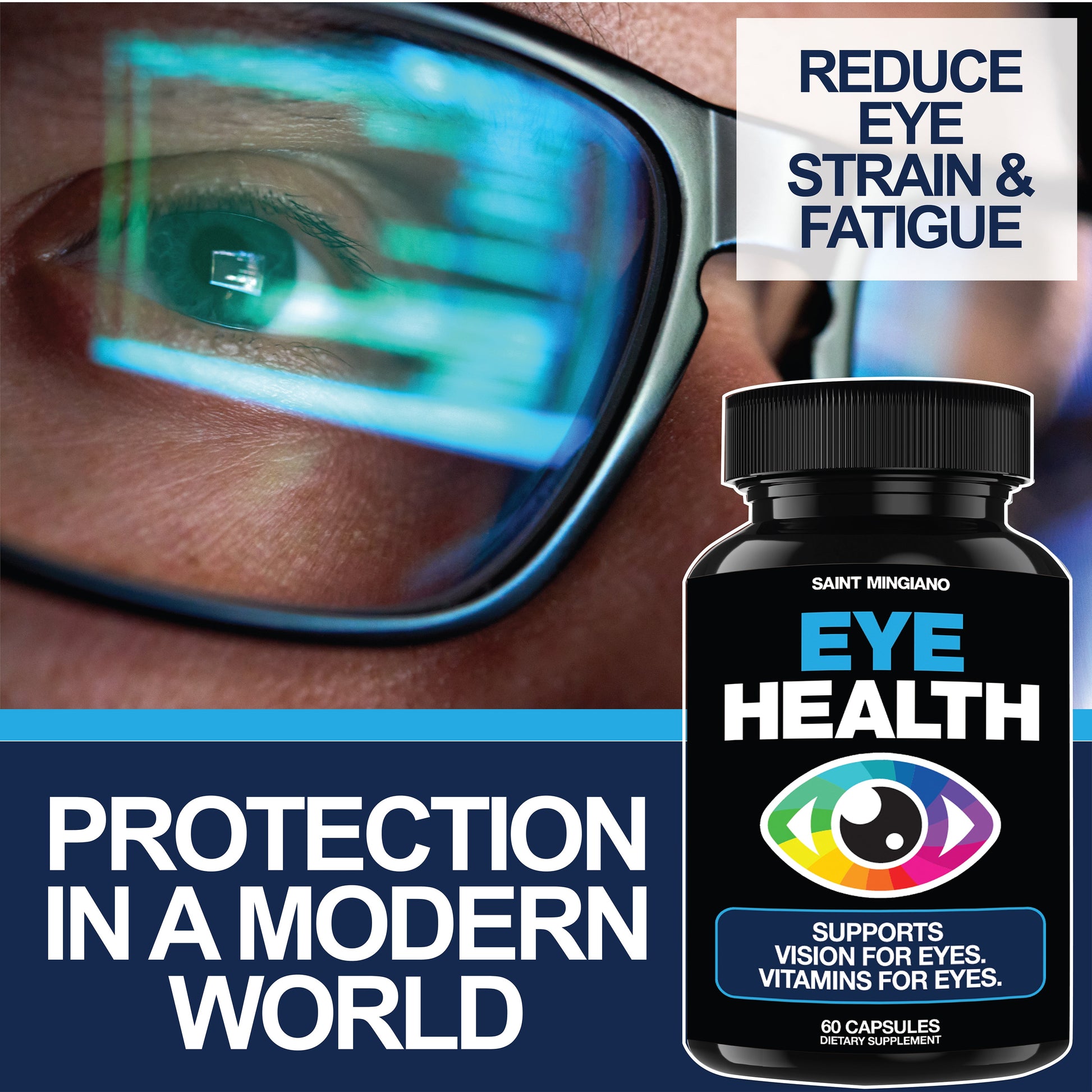 Eye Health & Vision Vitamins Supplement 60 Capsules - Trending Wellness Store