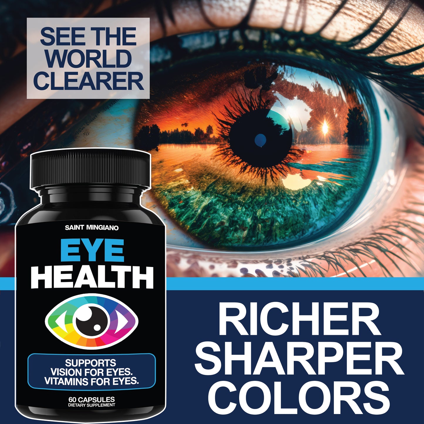 Eye Health & Vision Vitamins Supplement 60 Capsules - Trending Wellness Store