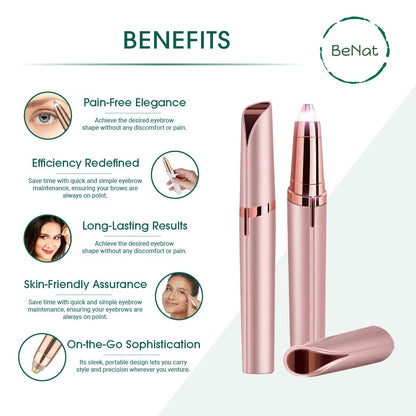 Rechargeable Facial + Eyebrow Hair Removers Set -2 Pack - Trending Wellness Store