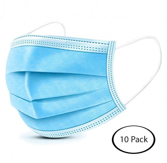 Disposable Protective Face Mask - Pack of 10 - Pack of 10 - Trending Wellness Store