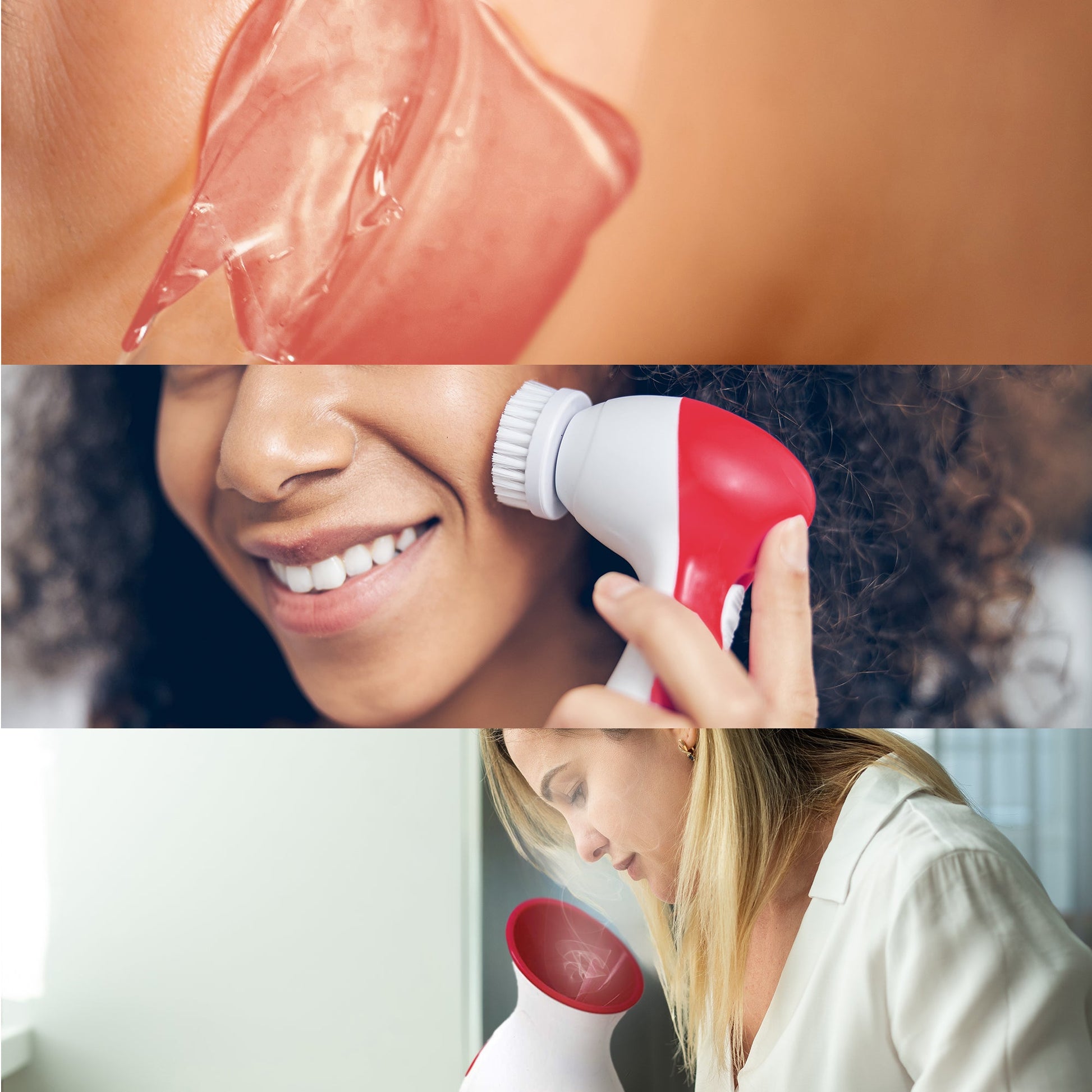 Pursonic Spa Facial Care Bundle: Facial Steamer, Cleansing Brush, & Gel Face Masks - Trending Wellness Store