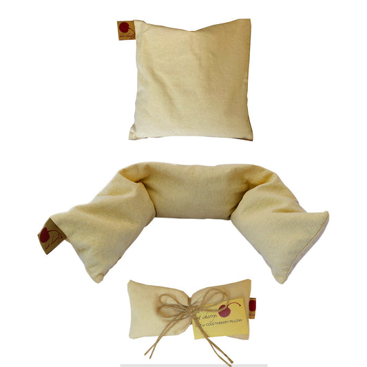 Feel Better Pack in Natural Denim: Square, Eye Pillow & Neck Wrap - Trending Wellness Store