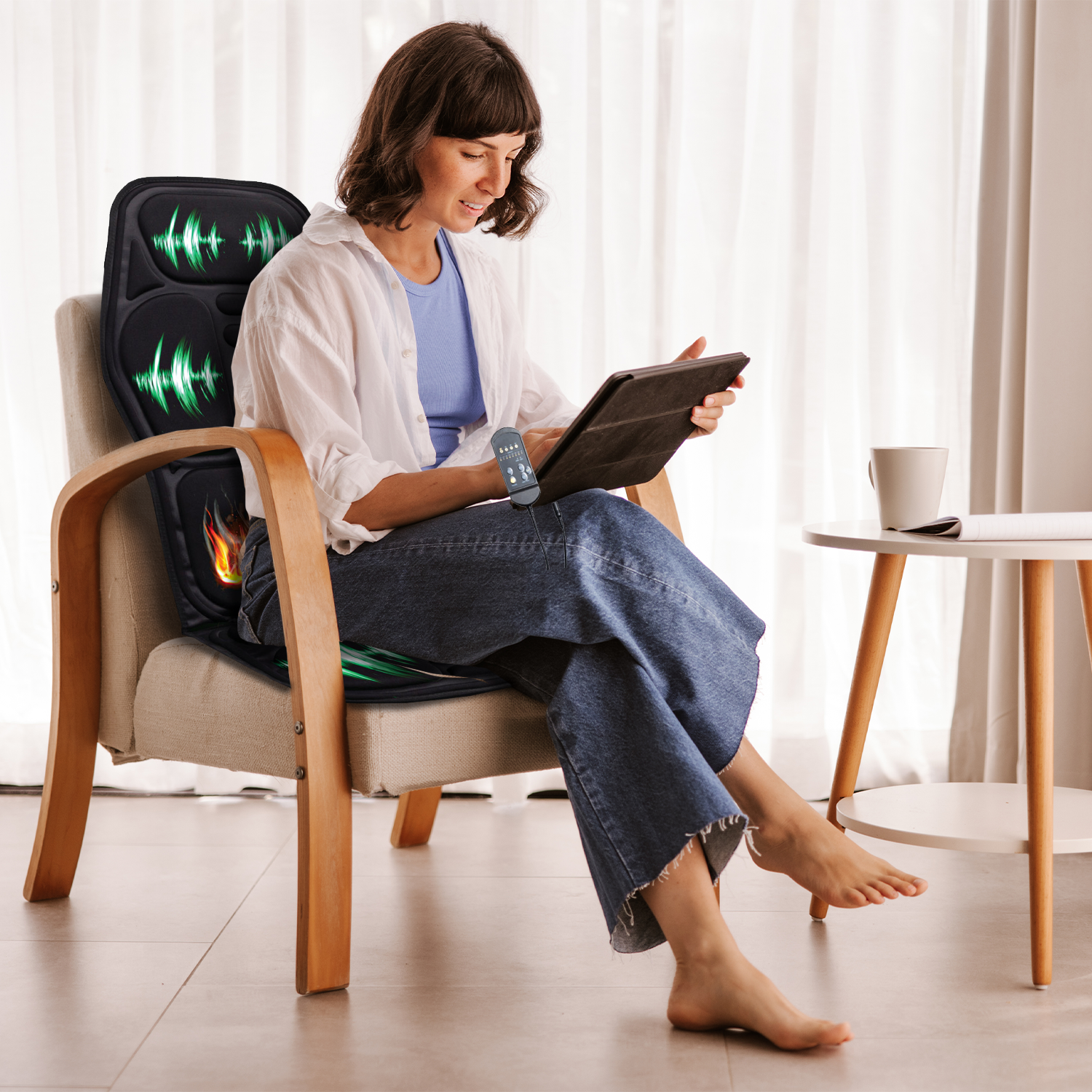 Pursonic Chair Cushion With Heat and Vibration - Trending Wellness Store
