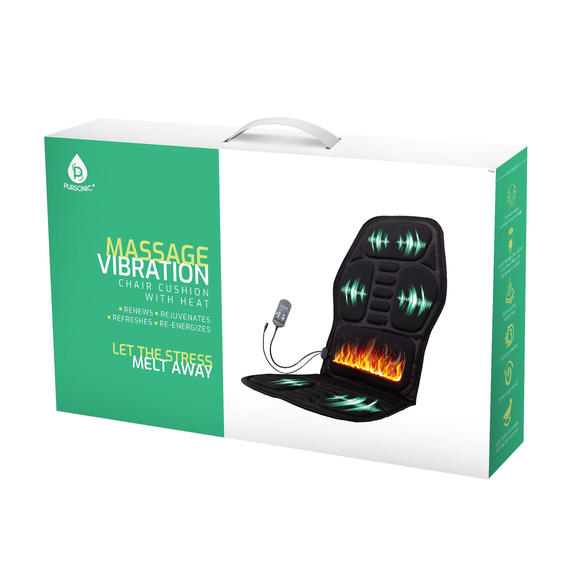 Pursonic Chair Cushion With Heat and Vibration - Trending Wellness Store
