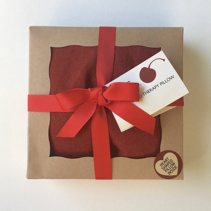 Heart-Shaped Hot Cherry Pillow in Red Denim - Trending Wellness Store