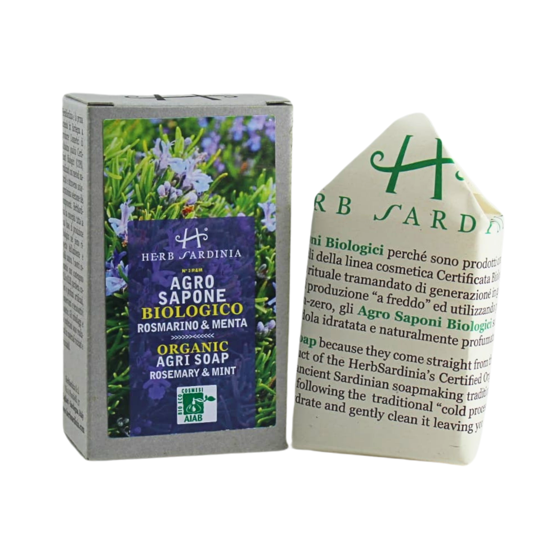 Herb Sardinia Organic Artisanal Agri-Soap Rosemary & Mint - Trending Wellness Store