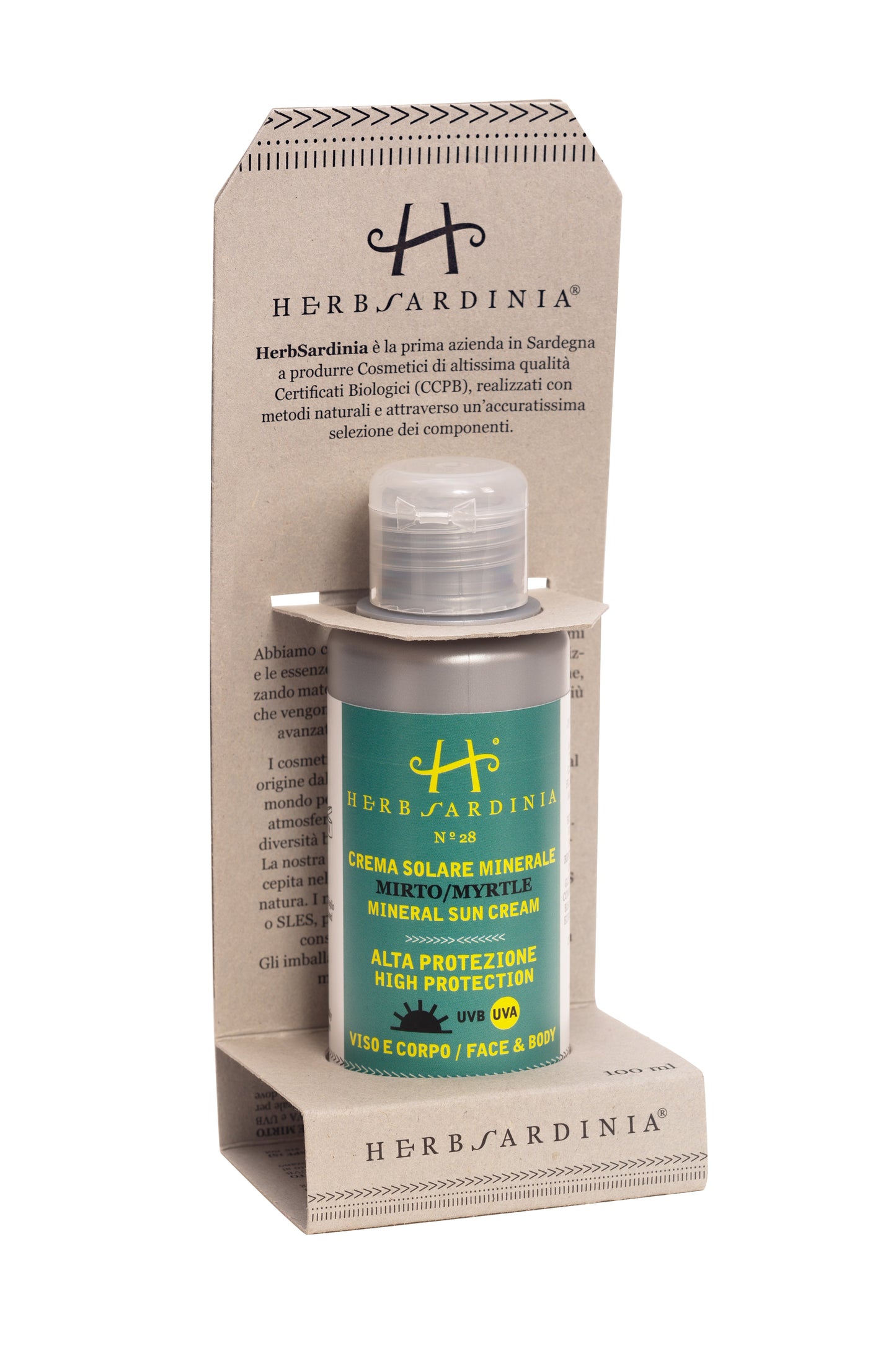 Herb Sardinia Organic Mineral Sun Lotion HIGH PROTECTION 100 ml - Trending Wellness Store