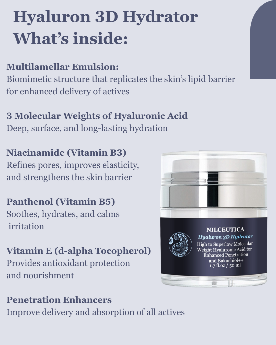 Hyaluron 3D Hydrator-Multi Lamellar Emulsion The Advanced Response Face and Neck Cream-Serum - Trending Wellness Store