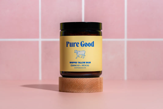 Cedarwood + Patchouli Tallow Balm - Firming & Balancing - Trending Wellness Store