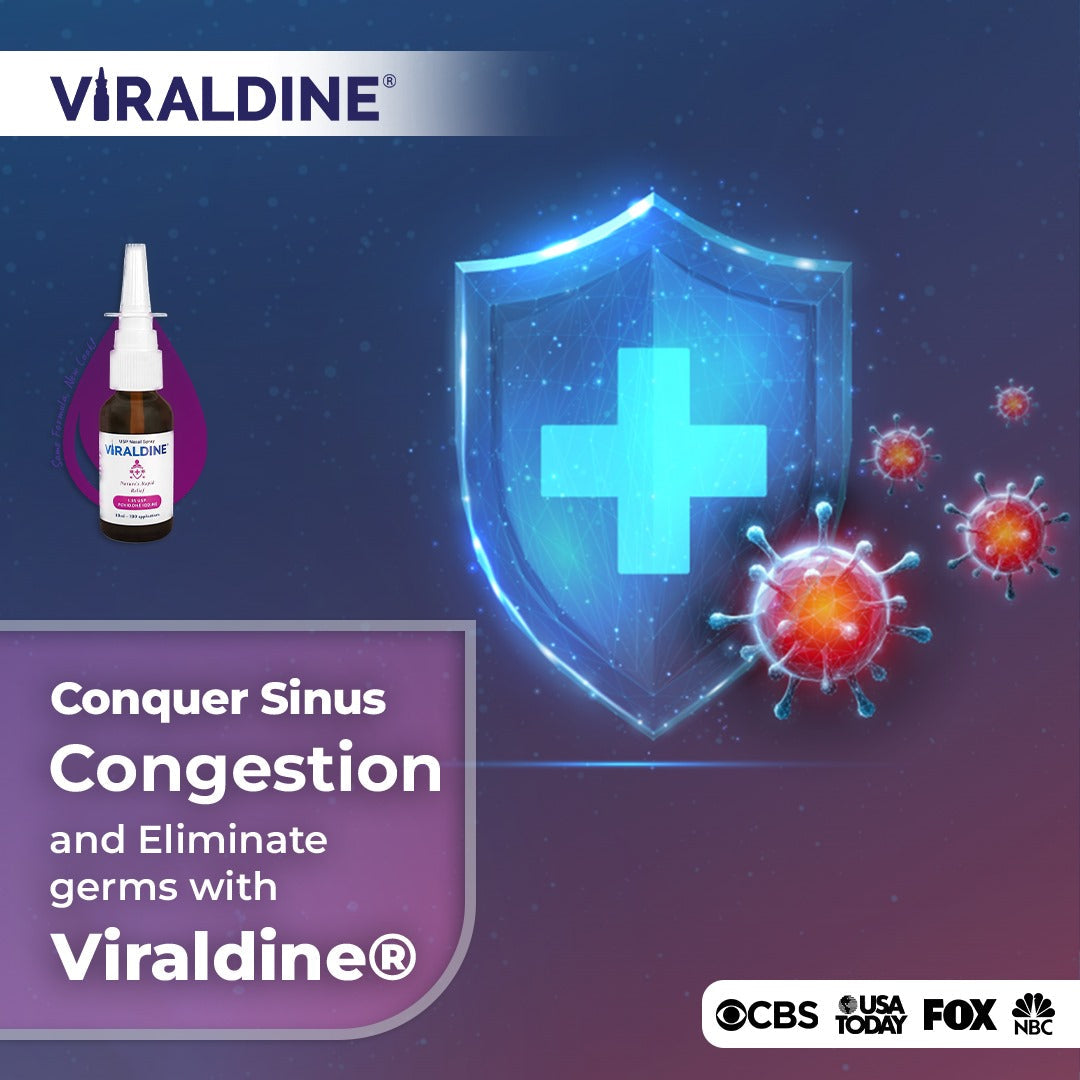 Viraldine 1% Antiviral Povidone-Iodine Nasal Spray - With No Harmful Microplastics - Trending Wellness Store