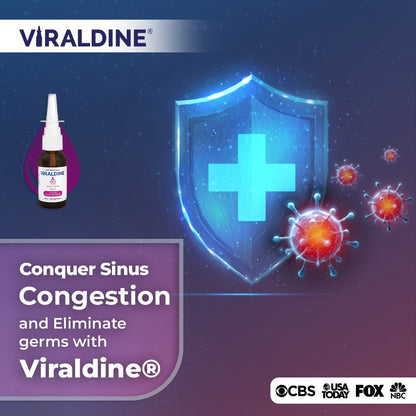 Viraldine 1% Antiviral Povidone-Iodine Nasal Spray - With No Harmful Microplastics - Trending Wellness Store