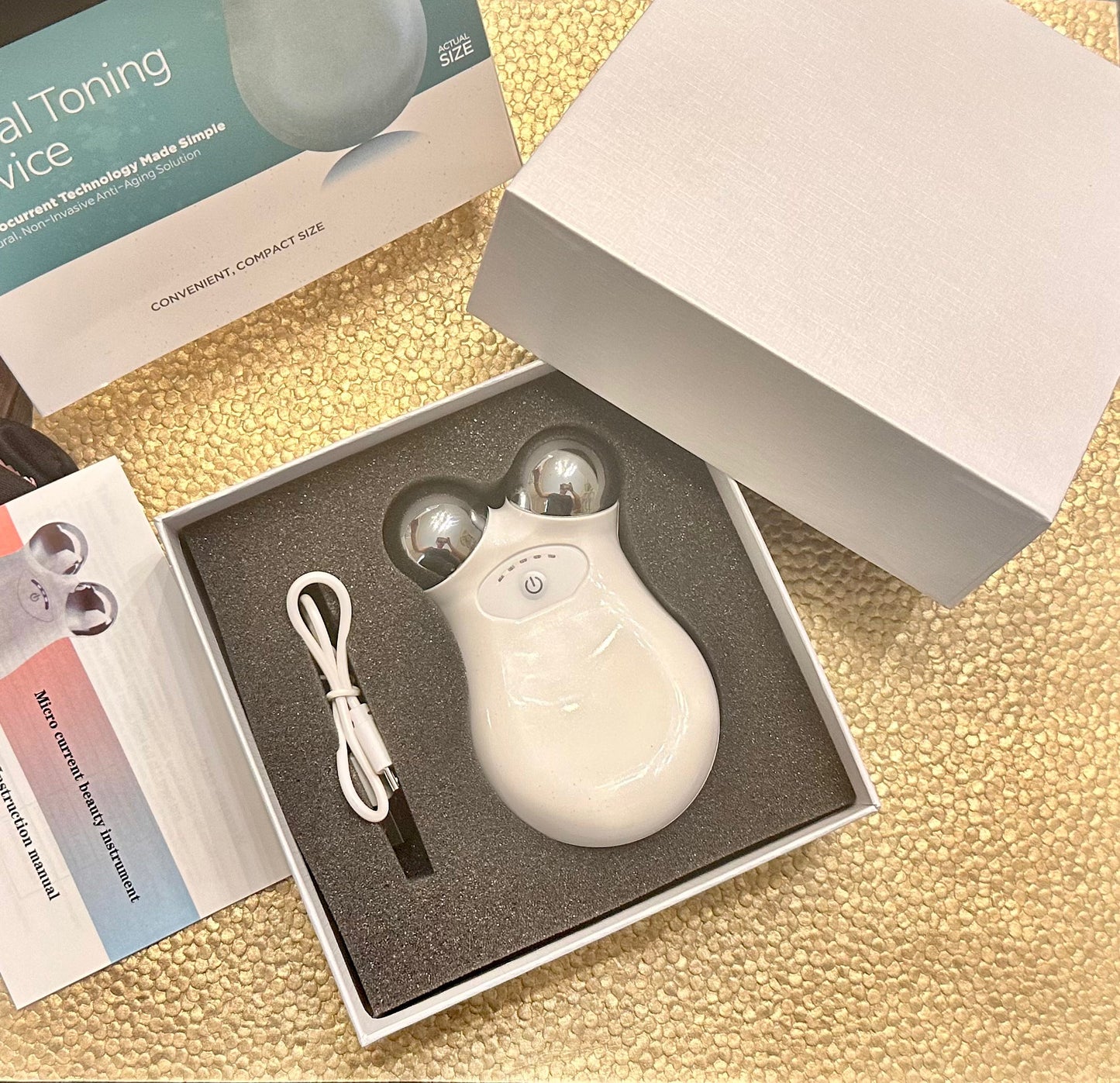 Microcurrent Facial Toning Massager - Trending Wellness Store
