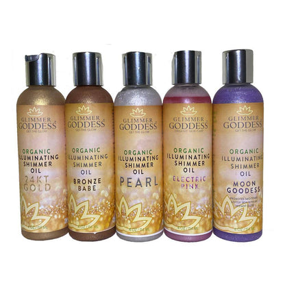 Illuminating Shimmer Body & Face Oils - Organic Radiant Glow & Hydration - Trending Wellness Store