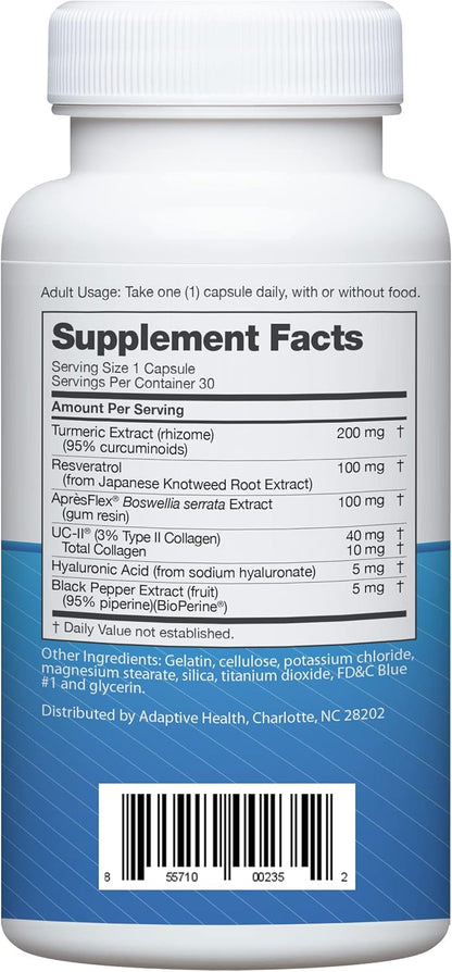 Instaflex Advanced Joint Support Supplement - Turmeric, Resveratrol, Boswellia Serrata Extract, BioPerine, UC-II Collagen- 30 Count - Trending Wellness Store